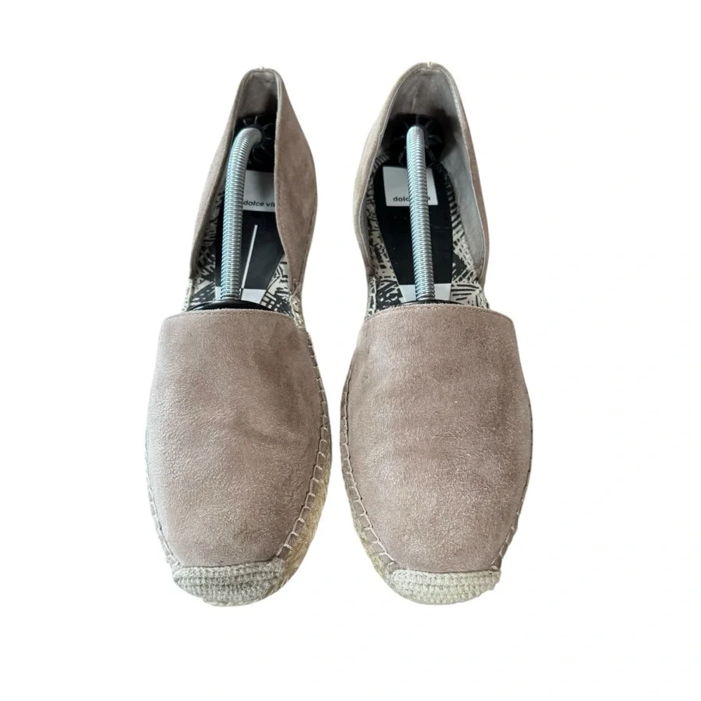 Dolce Vita Size 8 Suede Tan Small Platform Espadrille D’Orsay “Ciara” Flats